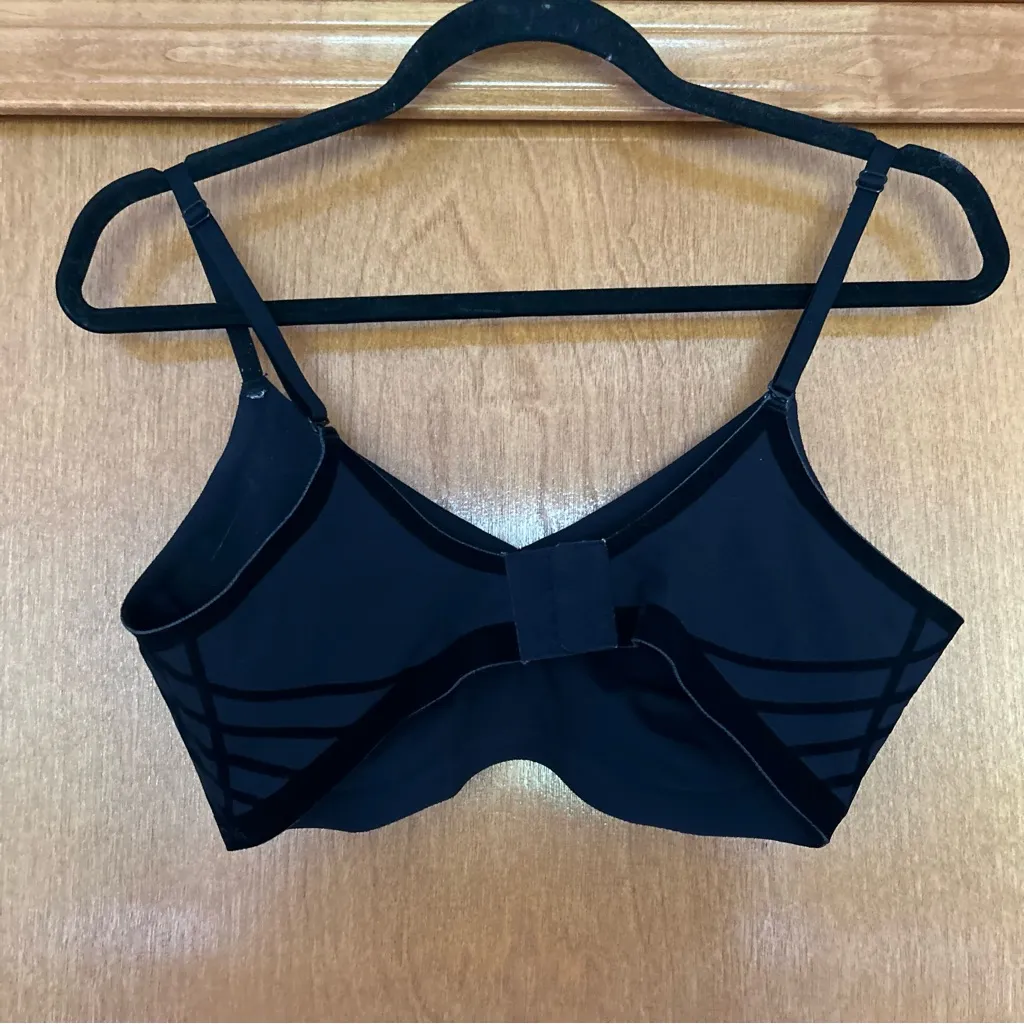 Honeylove Silhouette Bra in Vamp Black Velvet Size Medium 36B 36C - Image 4