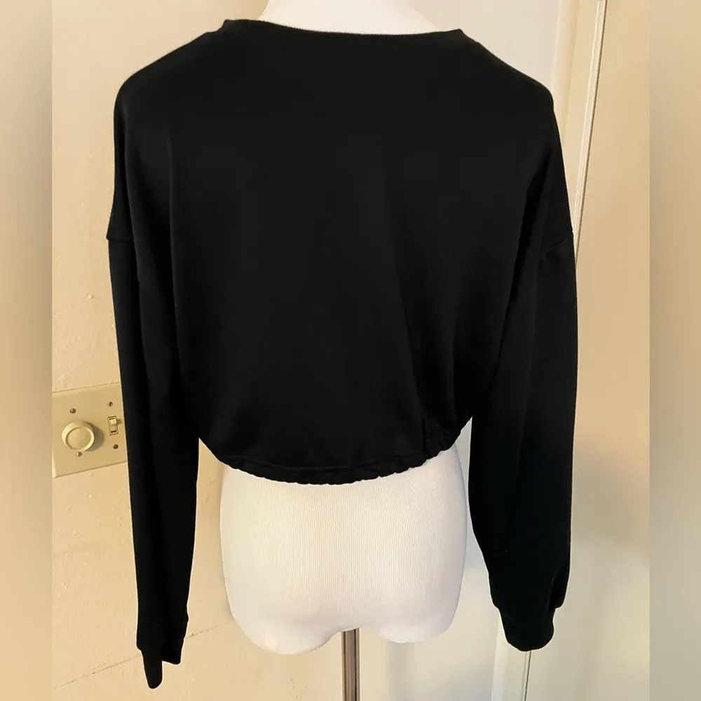 Shein Curve Sweatshirt Women’s XS Black Red Graphic Boston 25 Long Sleeve - Image 4