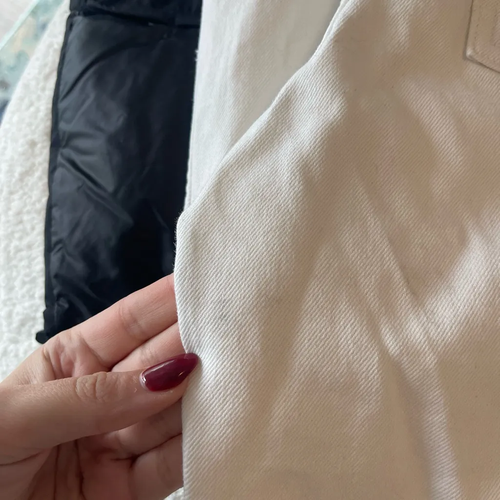 Zara White Wide-Leg Jeans - Image 8