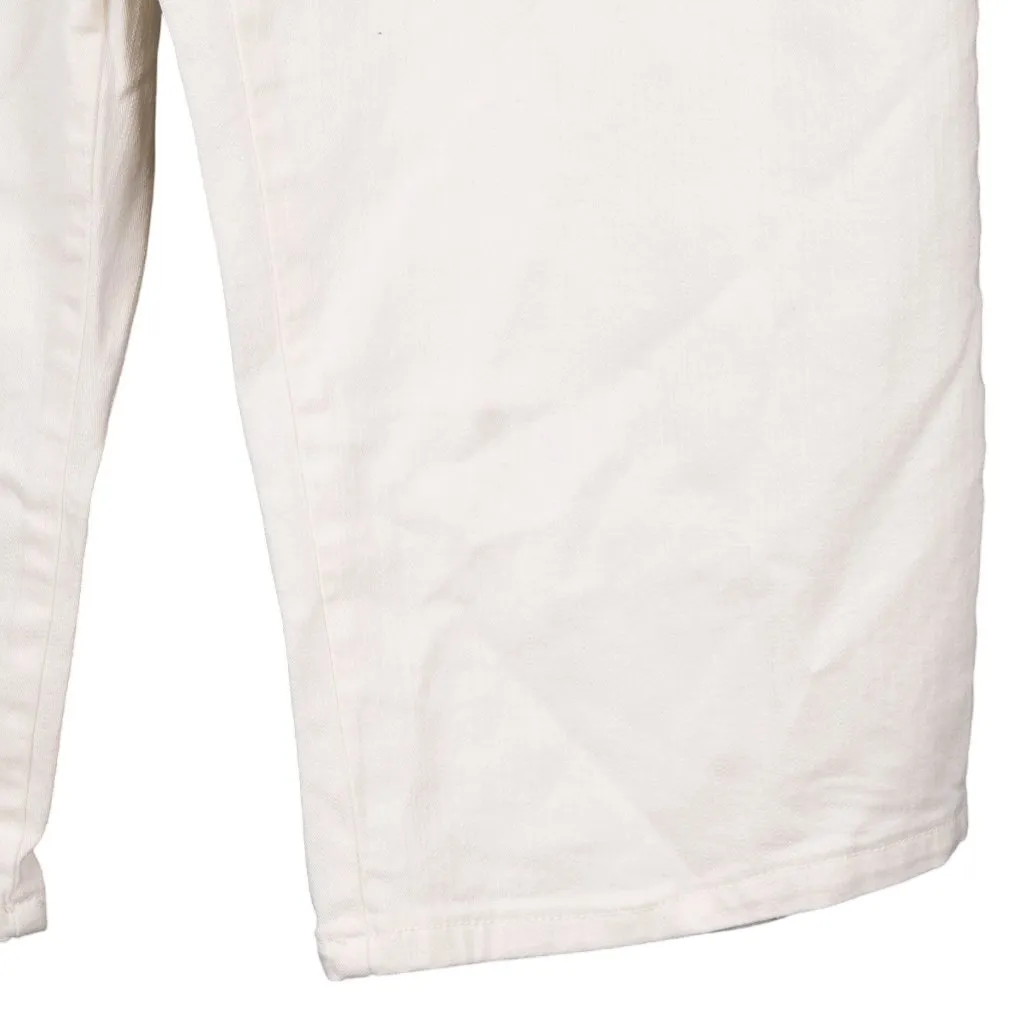 Cato White Capri Jeans 16 Womens Embroidered Pockets Cotton Blend Denim Classic - Image 3