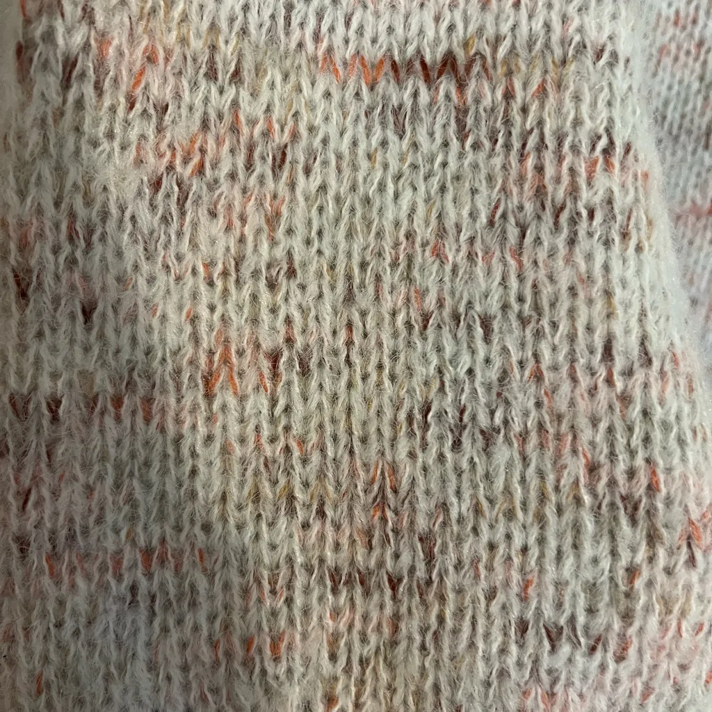 Cozy cream & multi color Sweater - Image 3