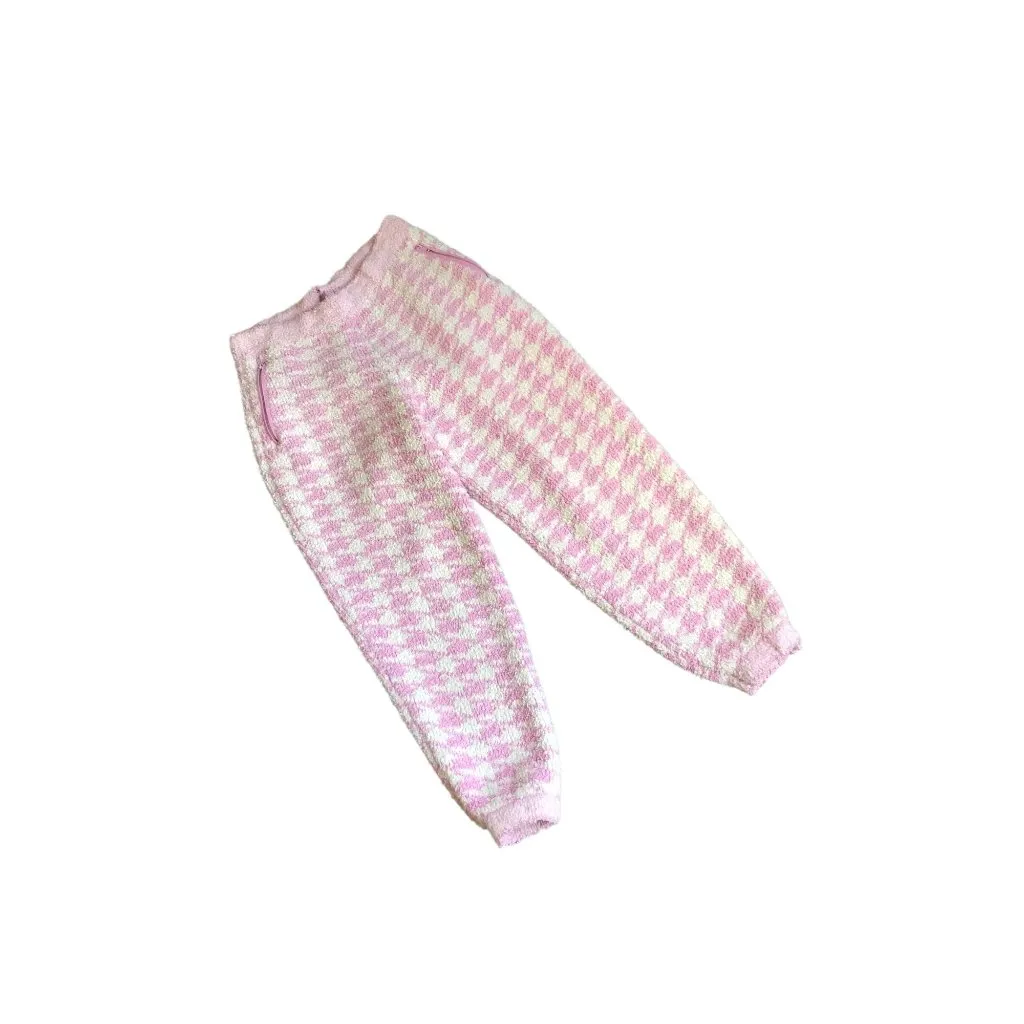 Skims Pink and White Fuzzy Patterned Pants - Image 5