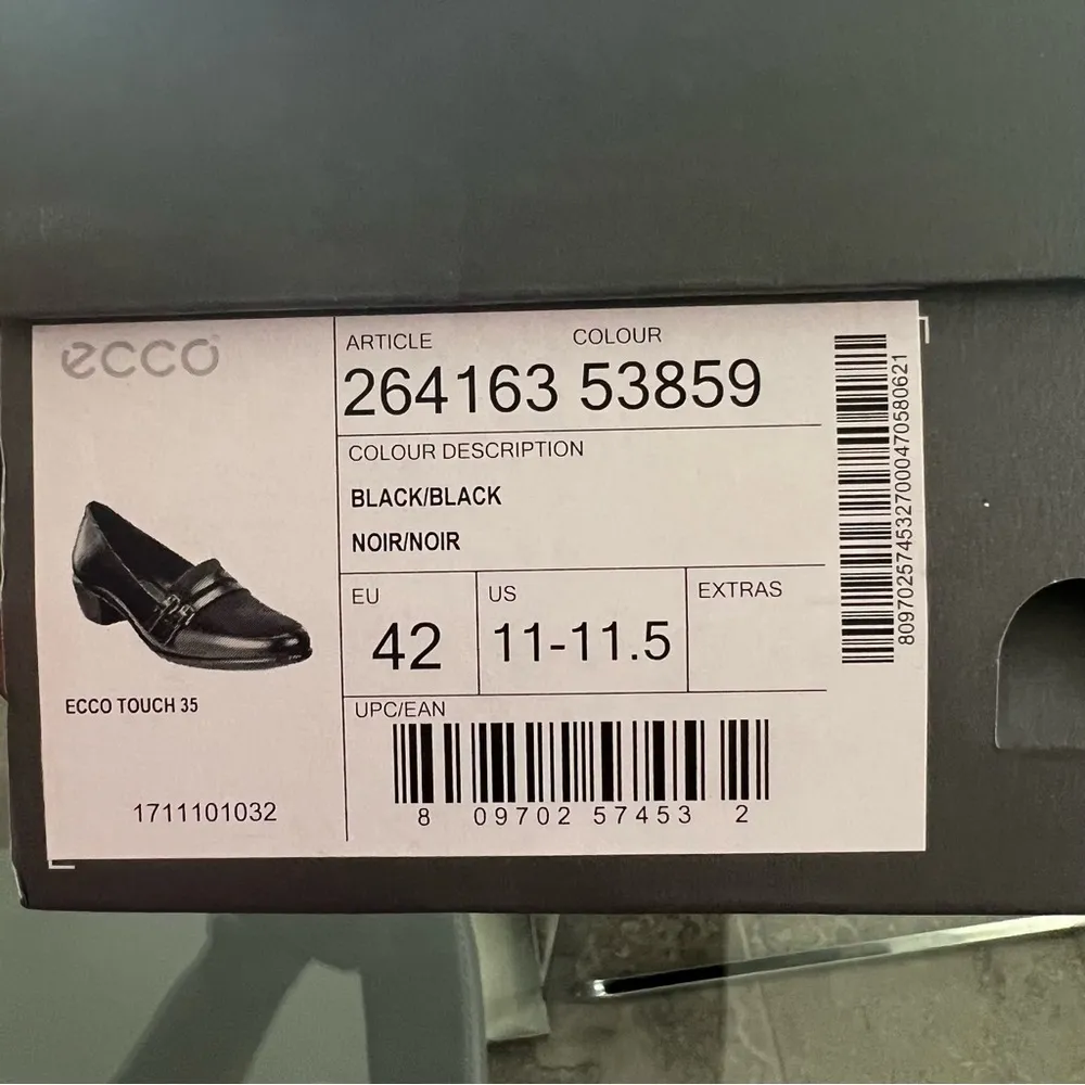 ECCO Leather Shoes in Black, NWT, Size 11/11.5 Black - Image 8