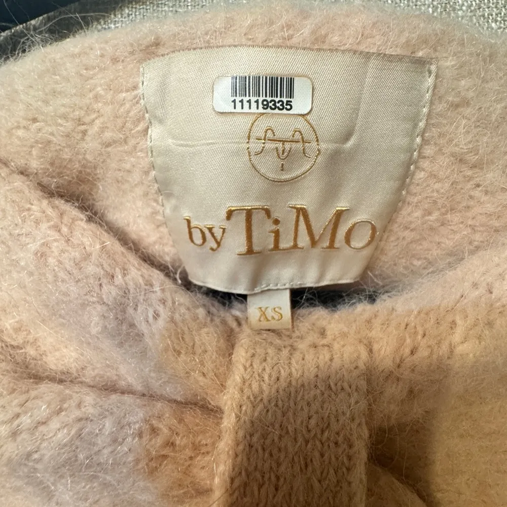 ByTiMo Powder Pink Bow Sweater Soft Fuzzy Alpaca Wool Size XS - Image 8