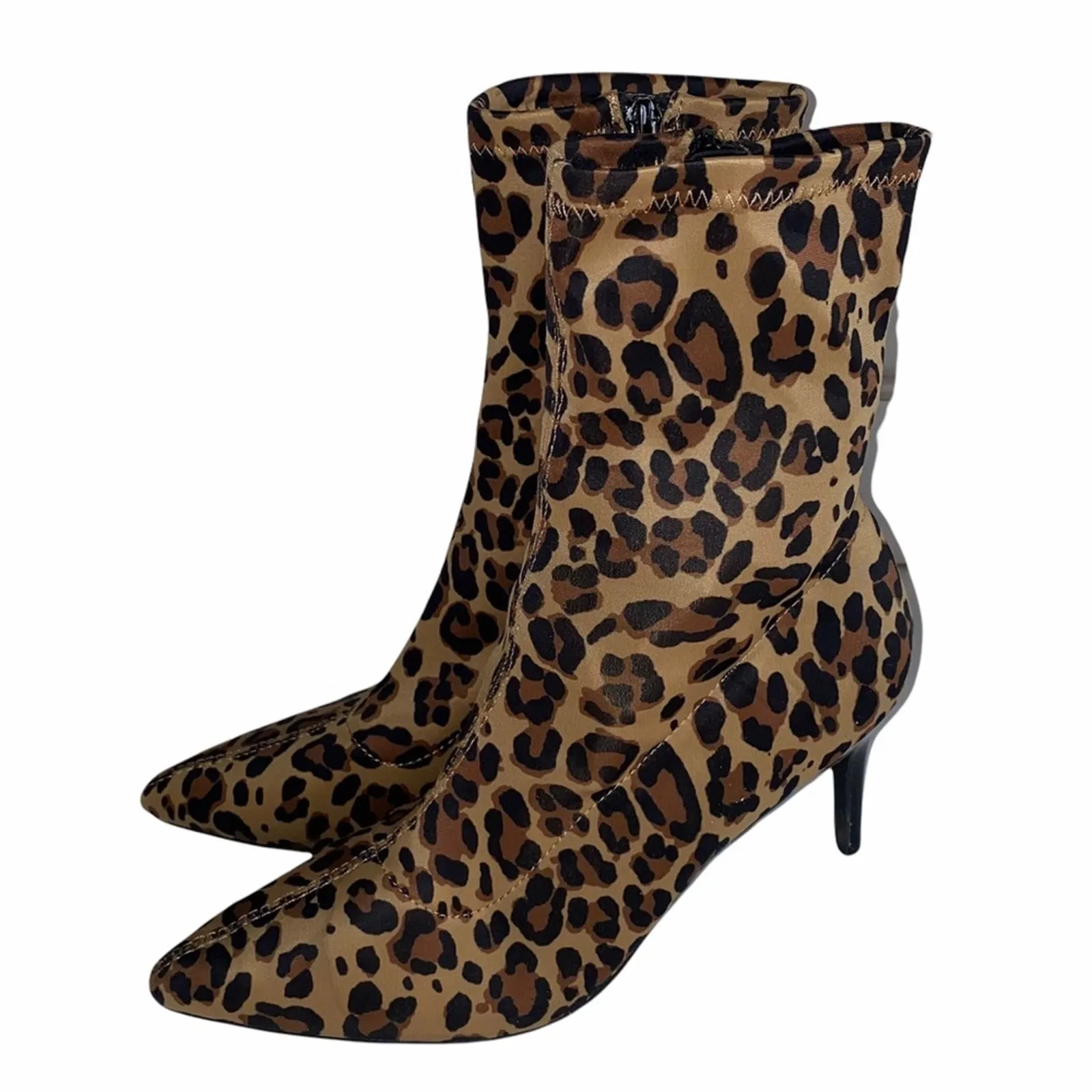 Mix No. 6 Cadaoria Leopard Print Ankle Boots Size 8 - Image 8