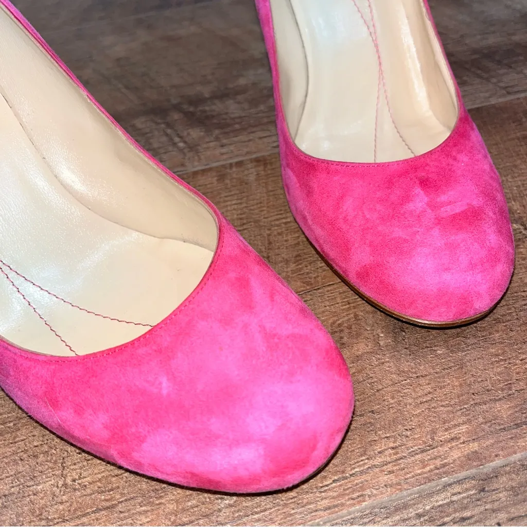 Kate Spade  New York Pink Suede Heels - Image 4