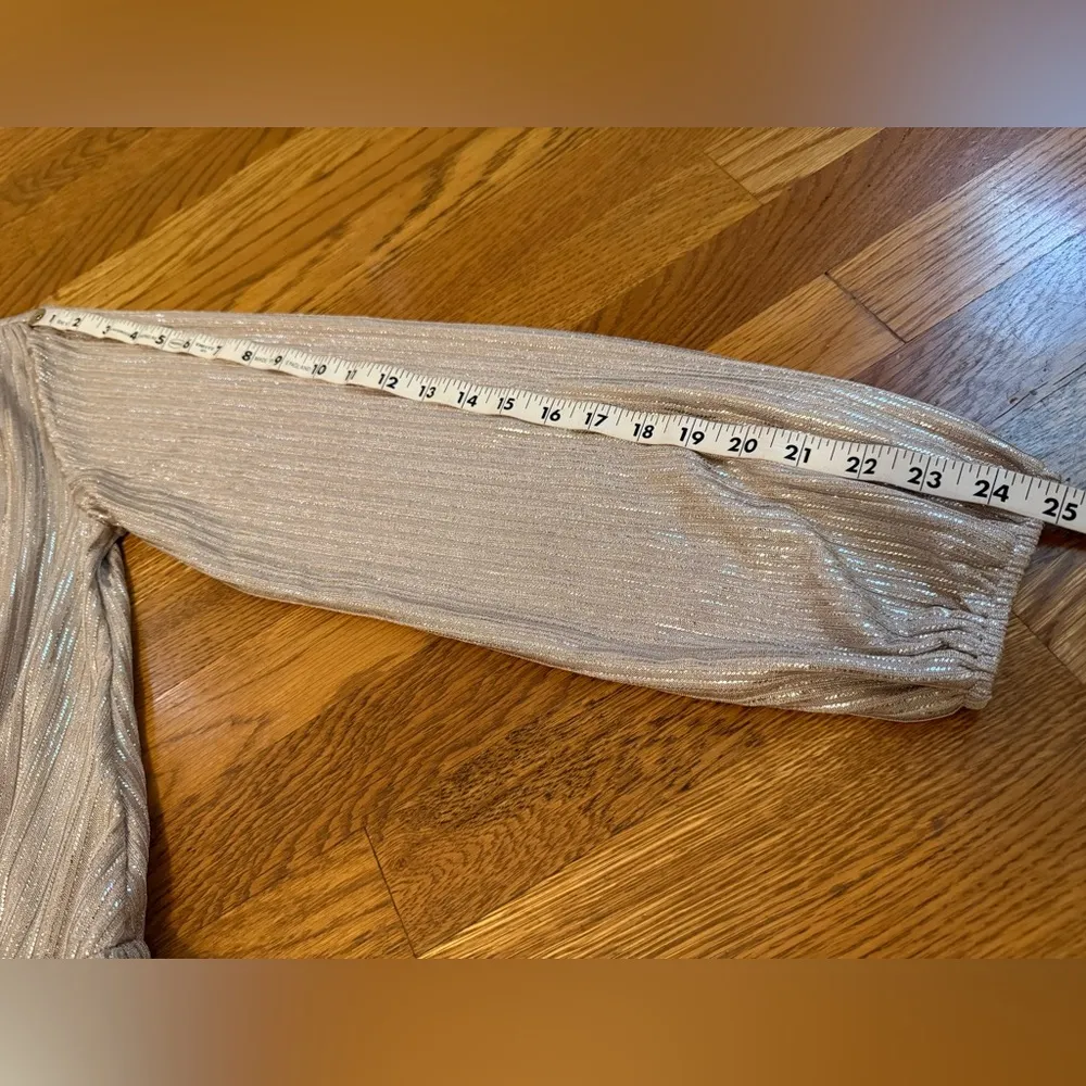 Metallic Surplice Long Sleeve Bodysuit size M Size M - Image 11