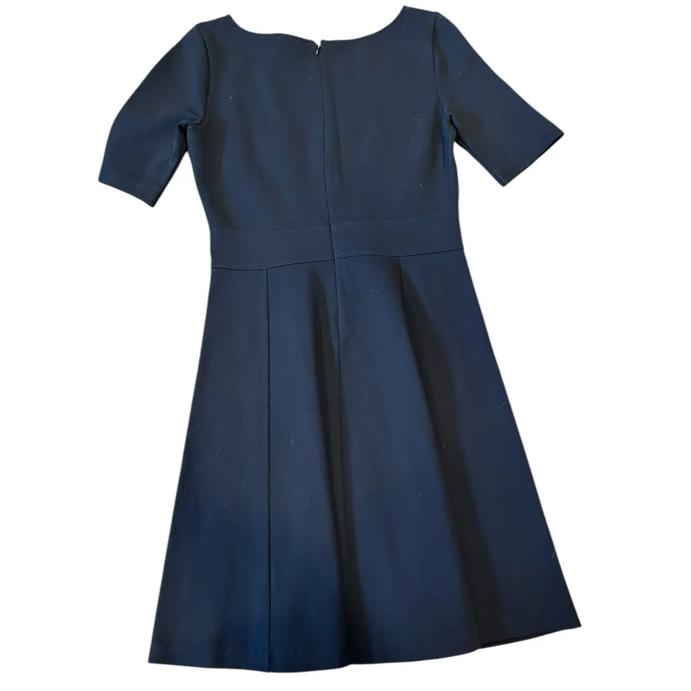 J. CREW Women's Dress Size 4 Black Jersey Career Corpcore Twee Bossgirl Midi - Image 2