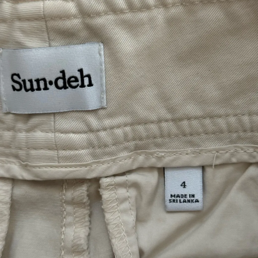 Aritzia Sun Deh Wilson Flare Leg Chino Pants | Cream Birch | 4 - Image 5