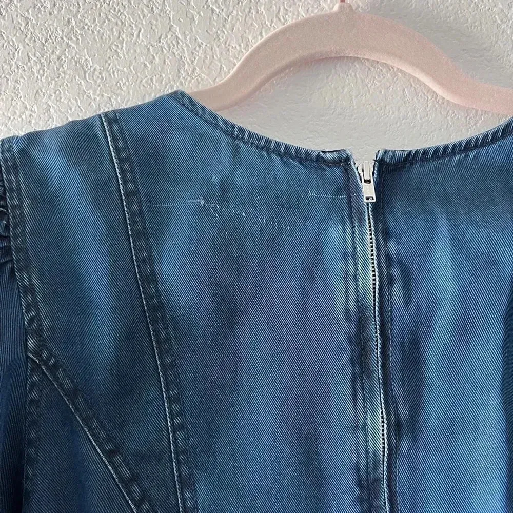 Amur Women's Blue Denim Emery Knee‎ Length Dress size 2 - Image 13