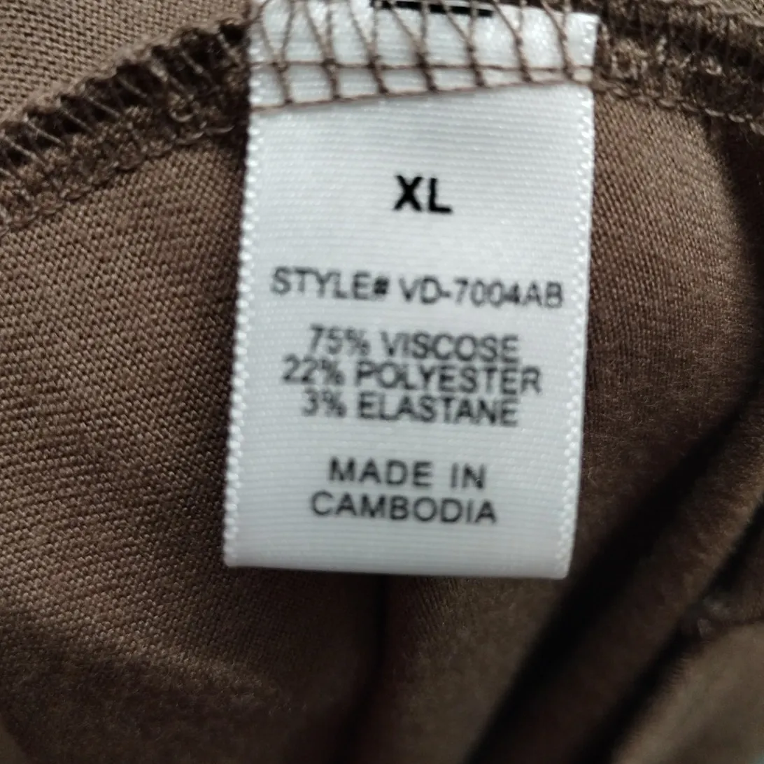 Zenana Outfitters Size XL Brown Stretchy Sleeveless Midi Dress with Pockets - Image 5