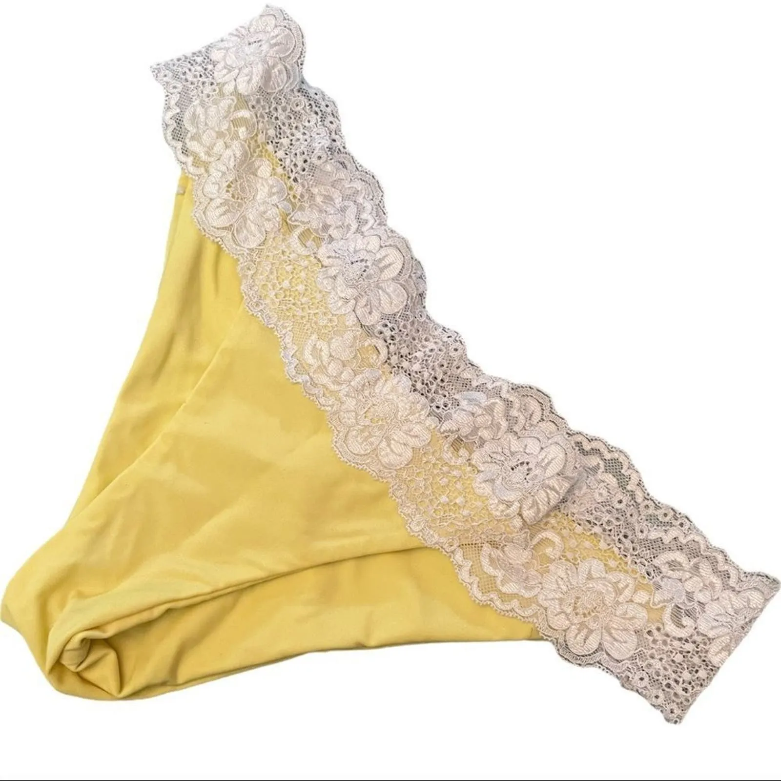 Beach Bunny Lady Lace Bikini Bottom Yellow‎ - Image 2