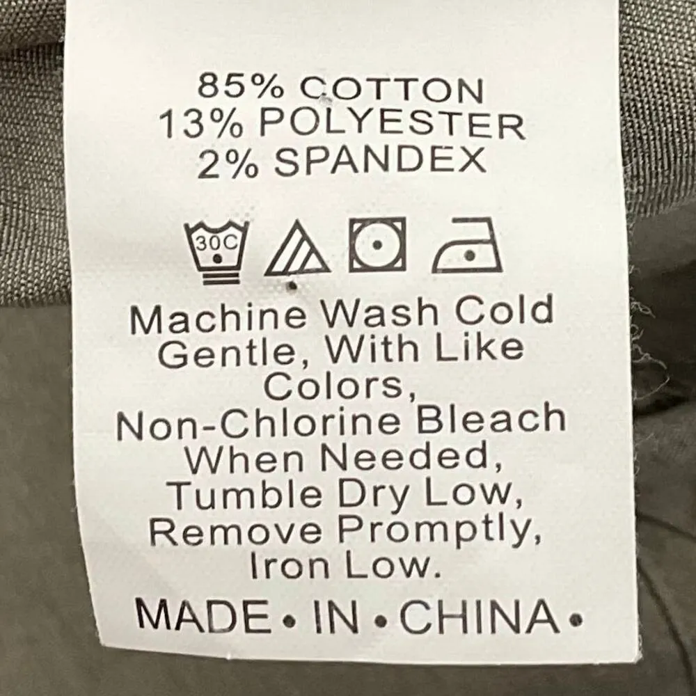 NO BRAND Women's Ruffled Button Front Long Sleeve Shirt Jacket Green Medium - Image 6