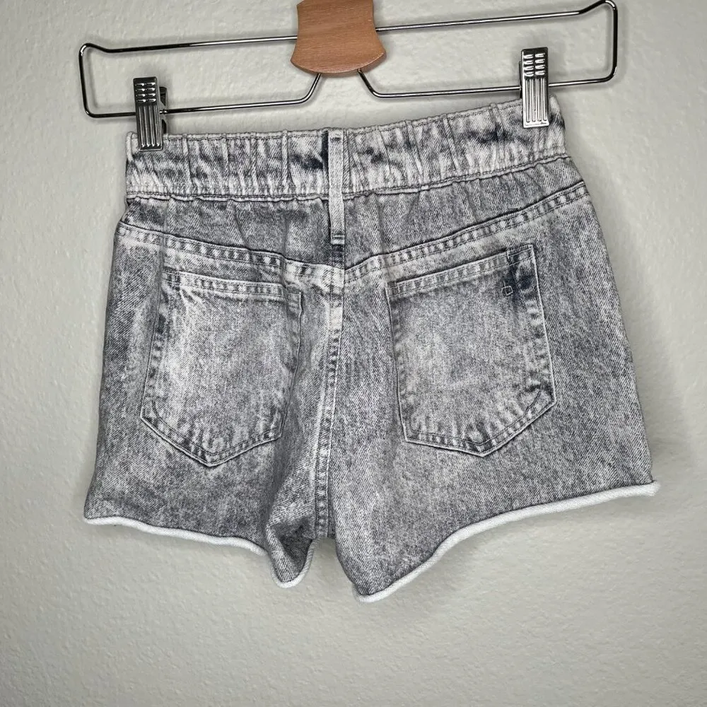 Rag and Bone Acid Wash Miramar Printed Denim Cotton Shorts XXS - Image 6