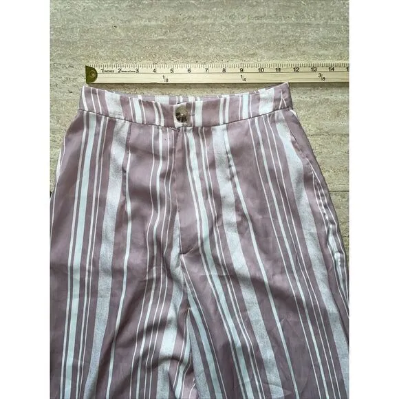Show Me Your Mumu Serafina Pants Women S Pink‎ Paradise Stripe Wide Leg - Image 2