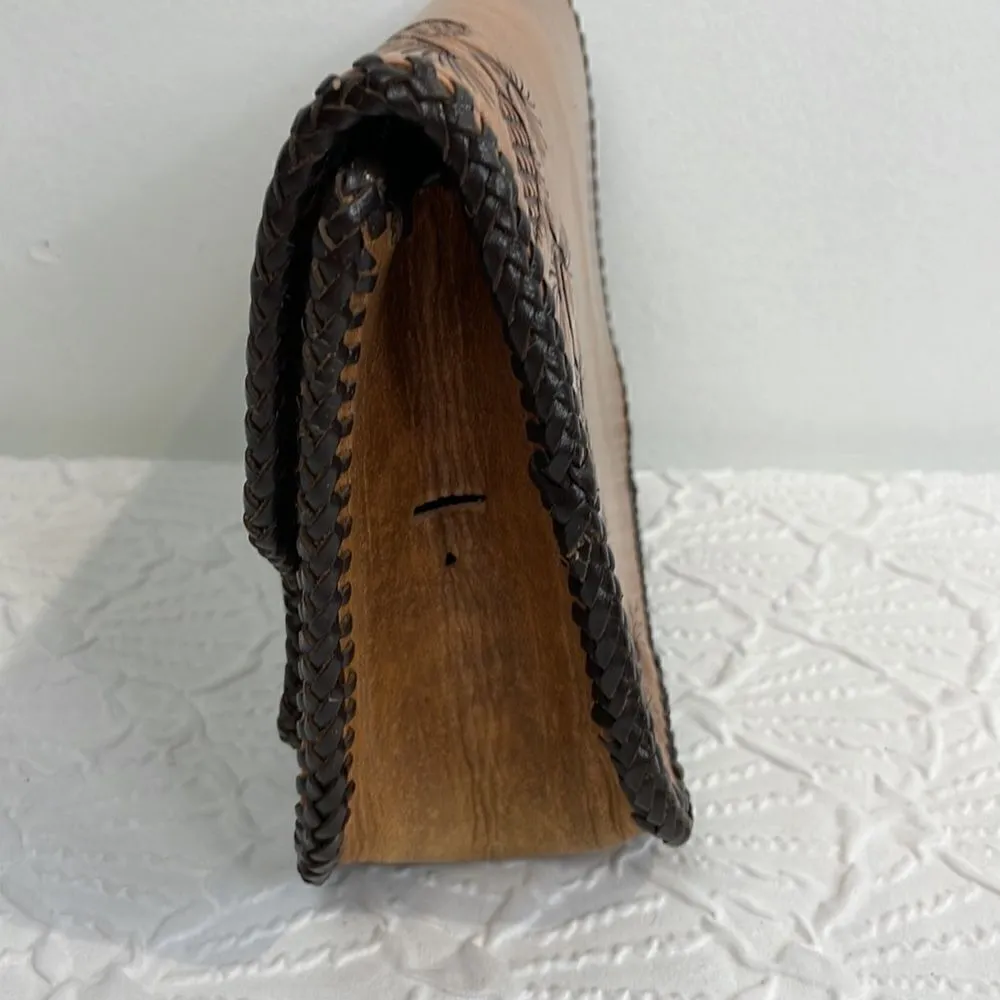 Tooled Leather Embroider bag - Image 2