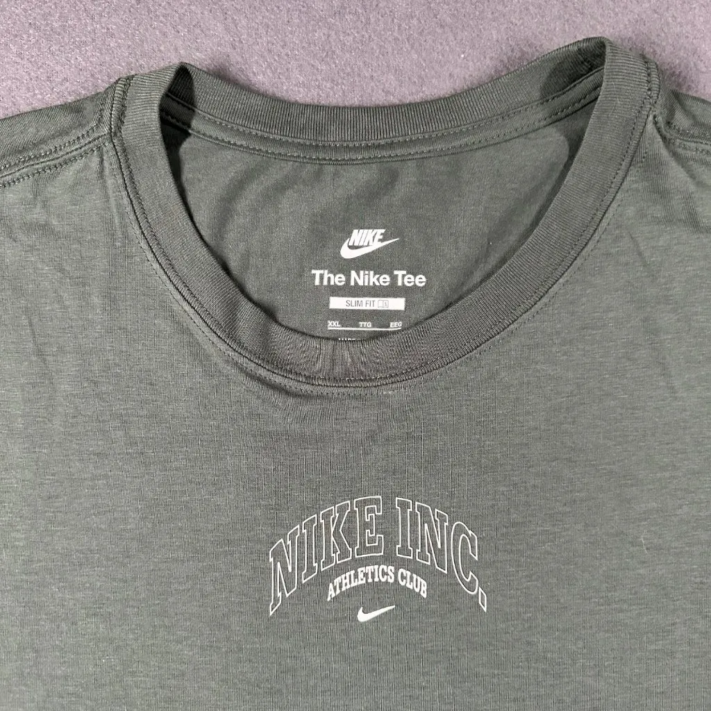 Nike Womens XXL Chill Knit Cropped‎ T-shirt Slim Fit Short Sleeve Tee HJ6522-338 - Image 2