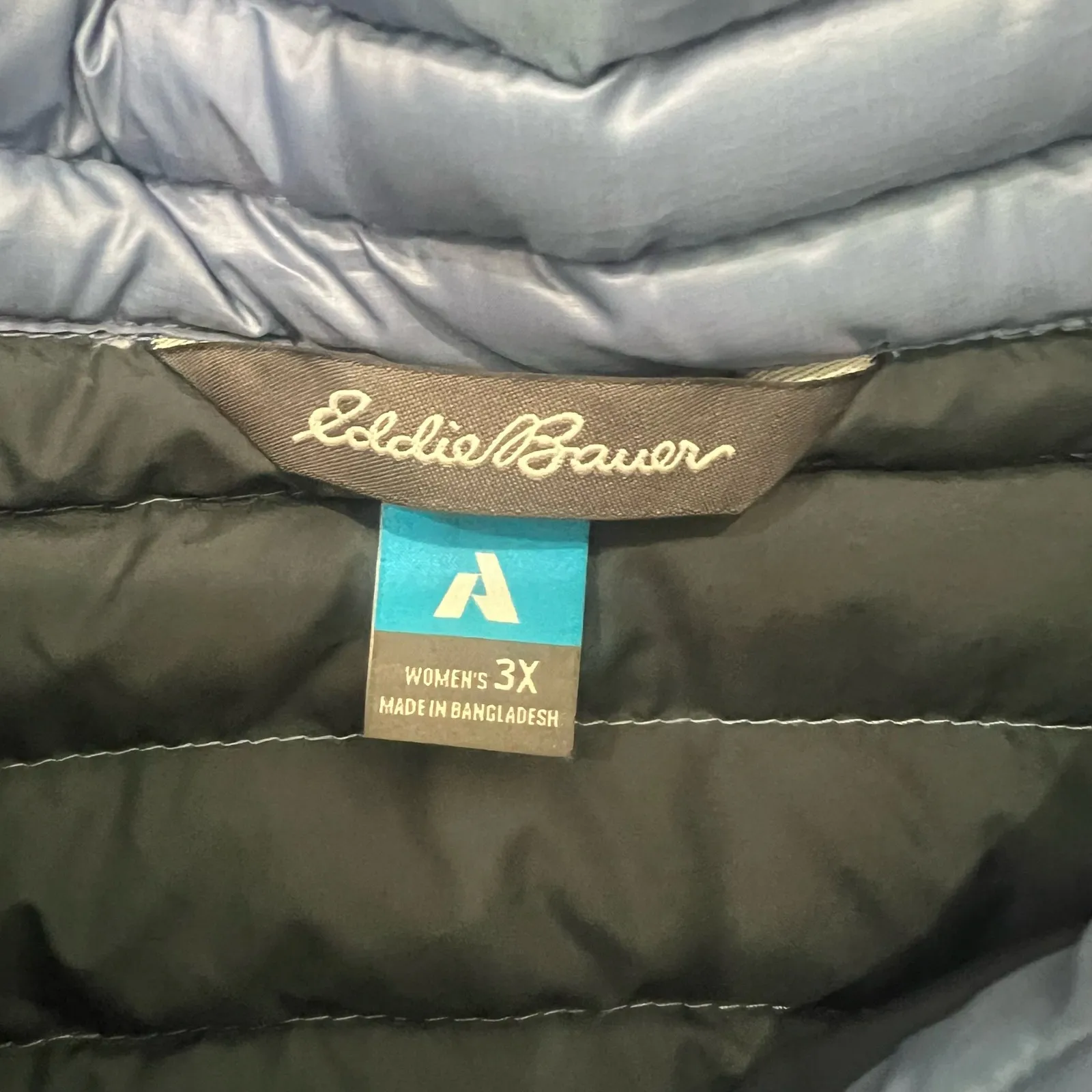 Eddie Bauer Dusty Blue MicroTherm 2.0 Down Collared Jacket Plus Size 3X NEW Tags - Image 3