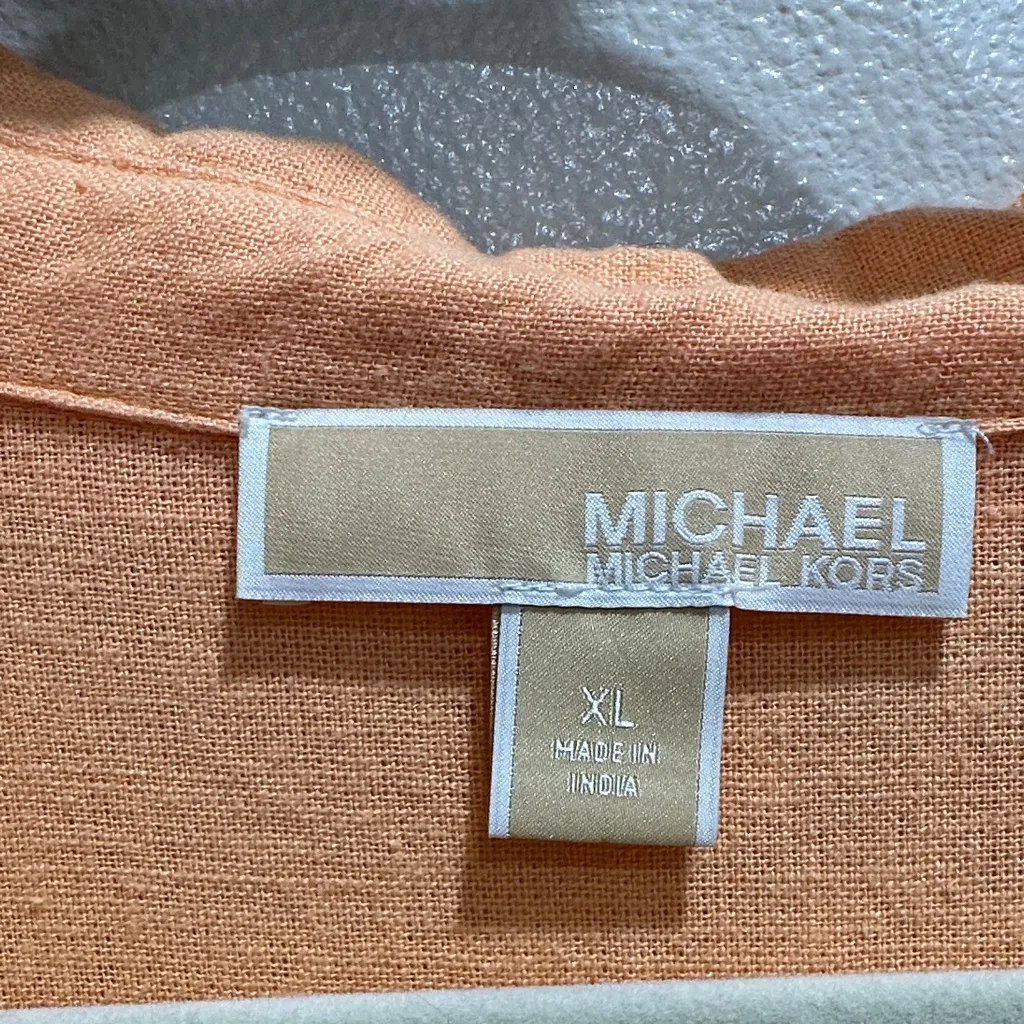 MICHAEL Michael Kors Orange Long Sleeve Blouse - Image 2
