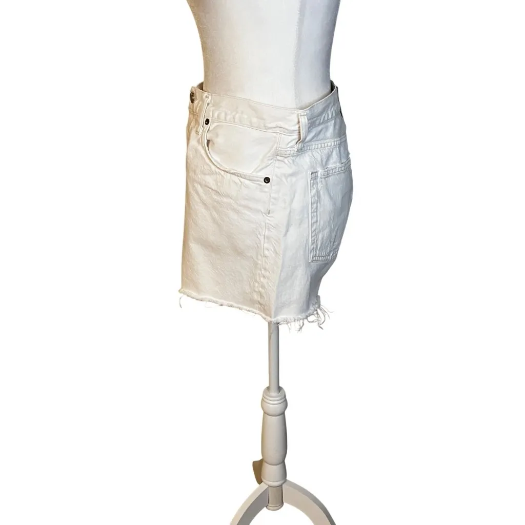 AGOLDE Parker Long Short in Panna Cotta 31 New Womens Denim Jean Shorts - Image 7