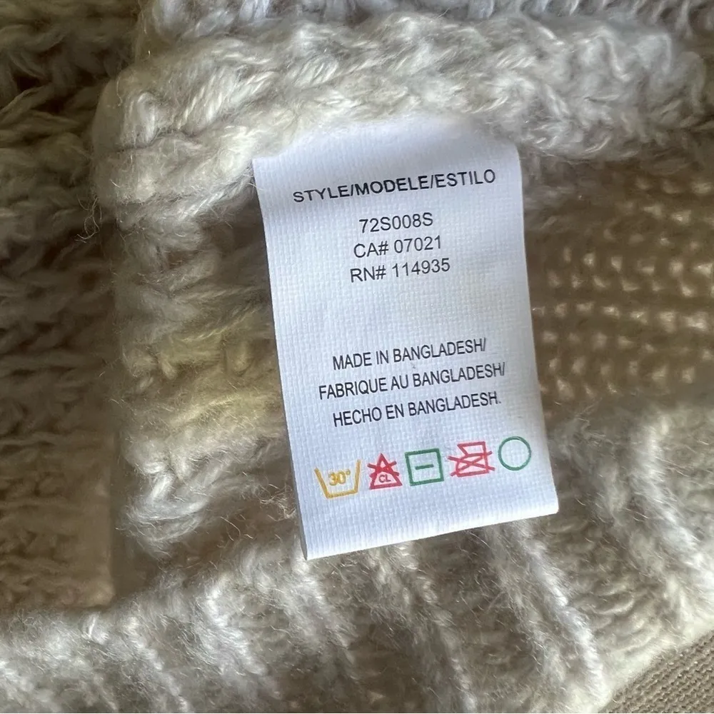 CLOTH by RD Pullover Cowl Neck Silver Cloud Women's Sweater Size Medium - Image 4