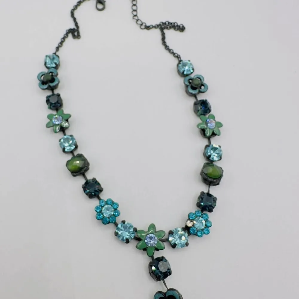 Vintage 1990'Small VCLM Flower Rhinestone Crystal Y - Image 4