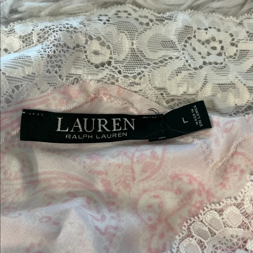 Lauren Ralph Lauren nightgown and Robe Size Large Pink - Image 5