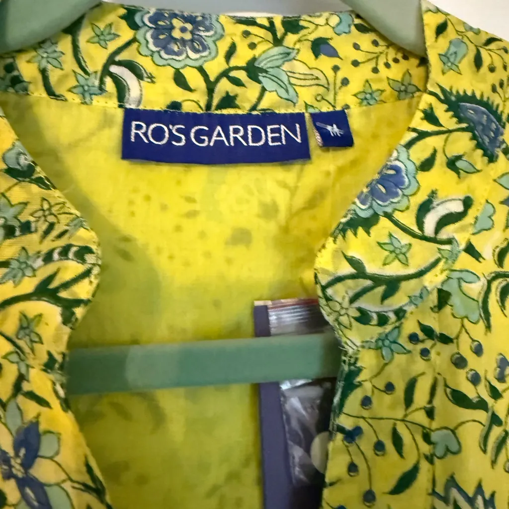 NWT Ro’s Garden Ines Dress Yellow Size M - Image 8