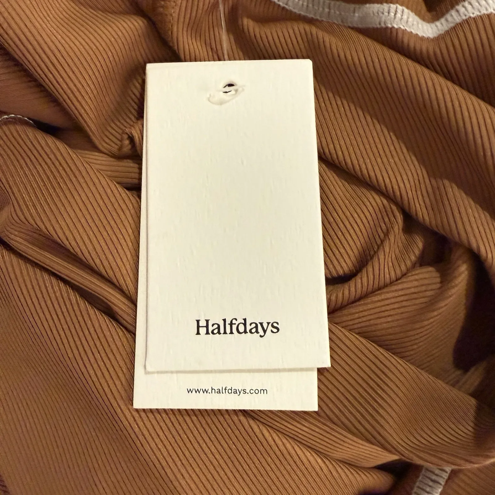 Halfdays Mollie Performance T Shirt Womens XL Nuthatch Brown Hiking Gym New - Image 5