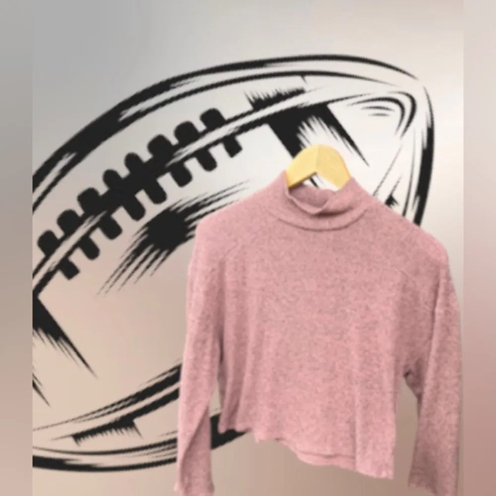 Topshop High Neck Sweater Topshop Women's Puff Sleeve  Size S (4-6) Pink - Image 4