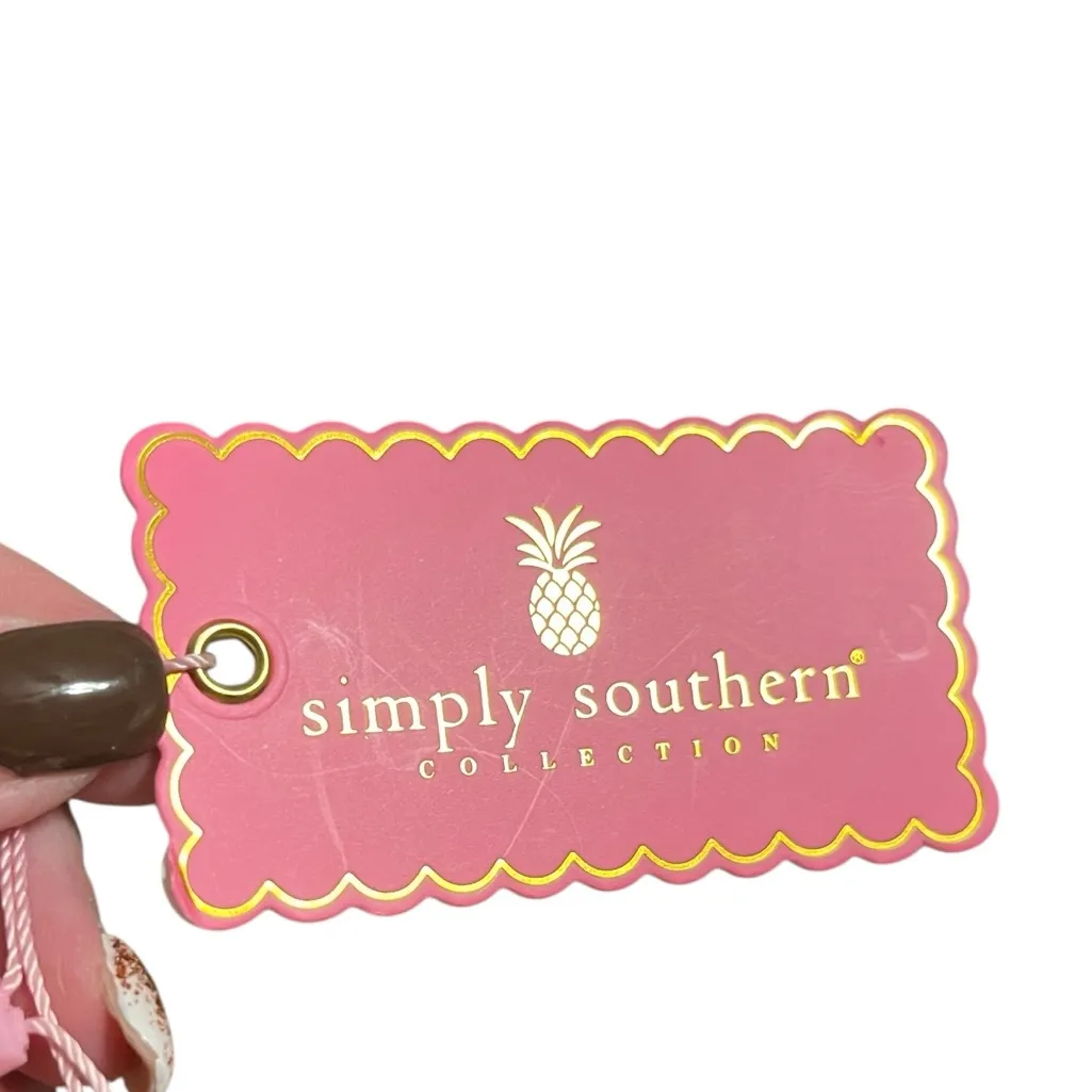 Simply Southern Mocha Color Quilted Puffed Crossbody Bag with Embroidered strap - Image 5