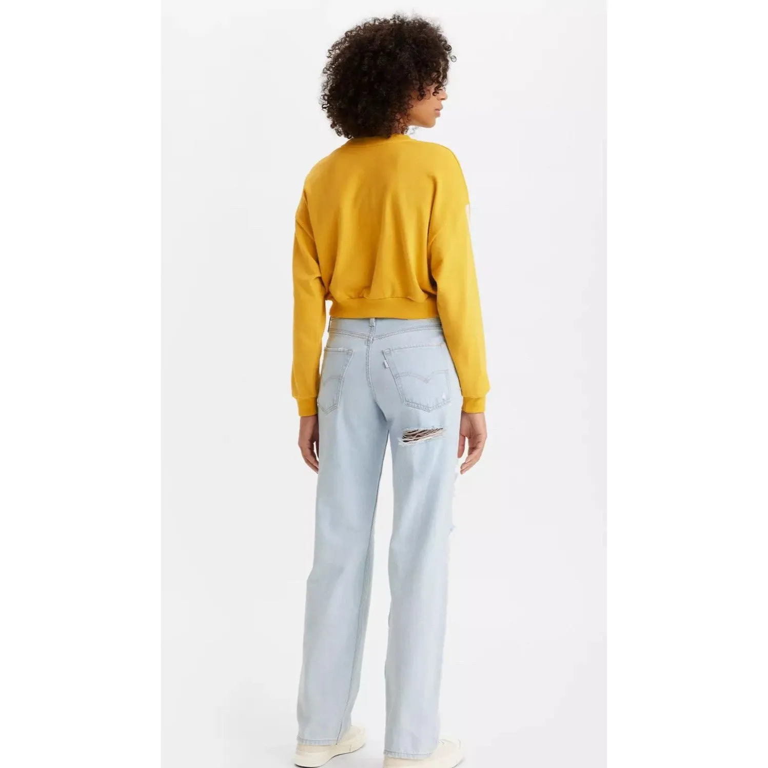 Levi’s Silver Tab 94 Baggy Jean Women Sz 30x31 Distressed Denim Box A - Image 4