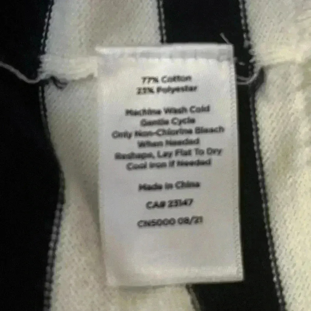 Talbots Puff Sleeve Stripe Sweater Cotton Blend Large Petite - Image 7