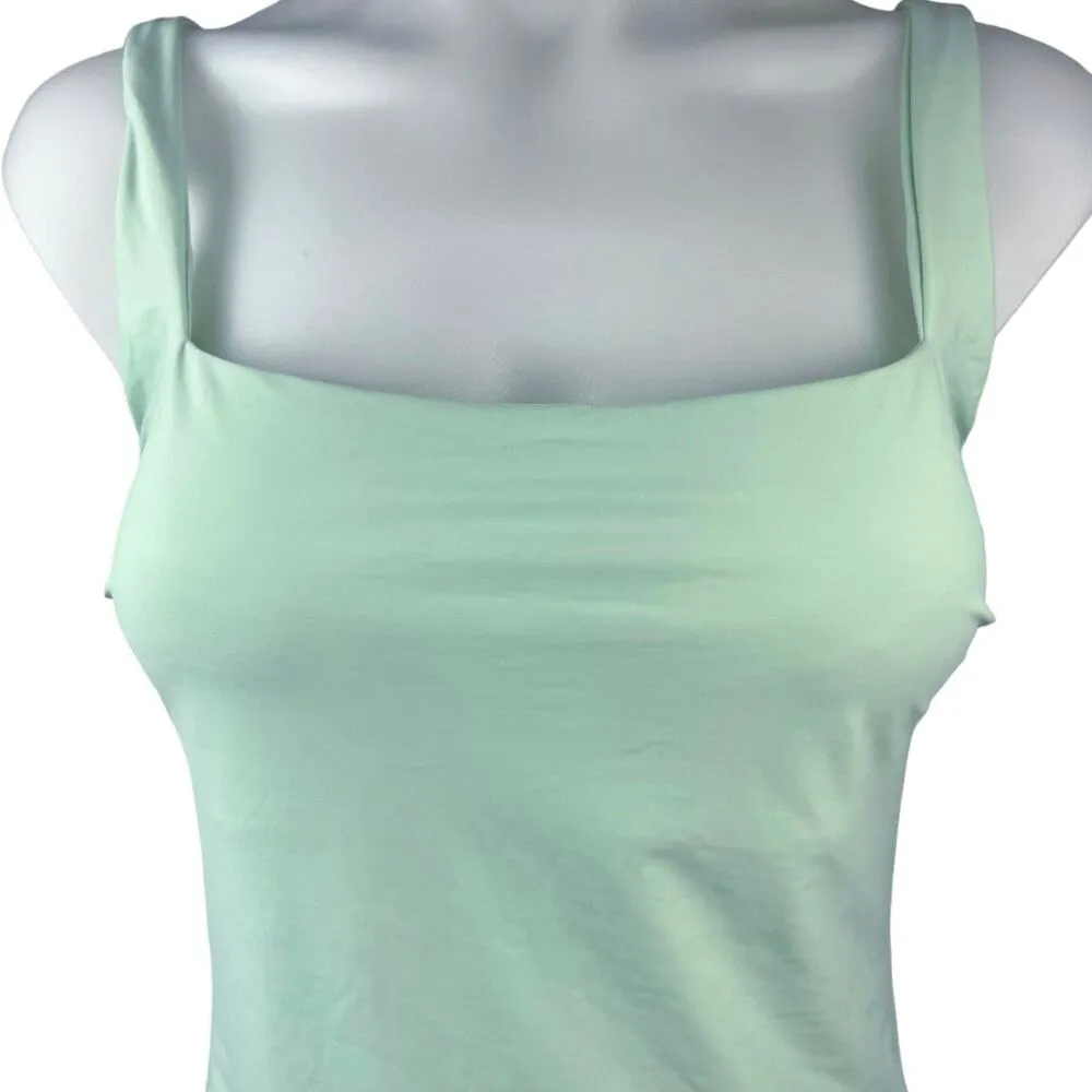 Bondi Born Margot Mint Green Square Neck Wide Strap One Piece Swimsuit Size 10 - Image 6