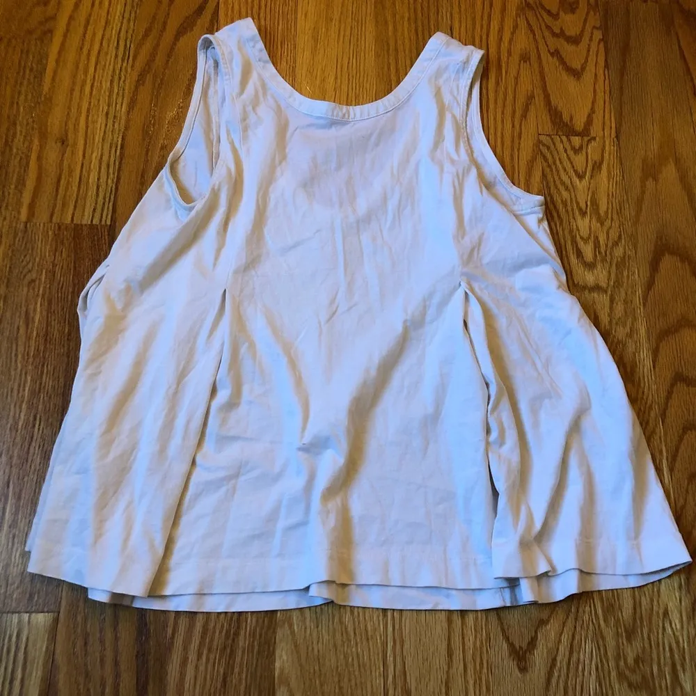 Madewell luster swing tank top cream sz small - Image 3