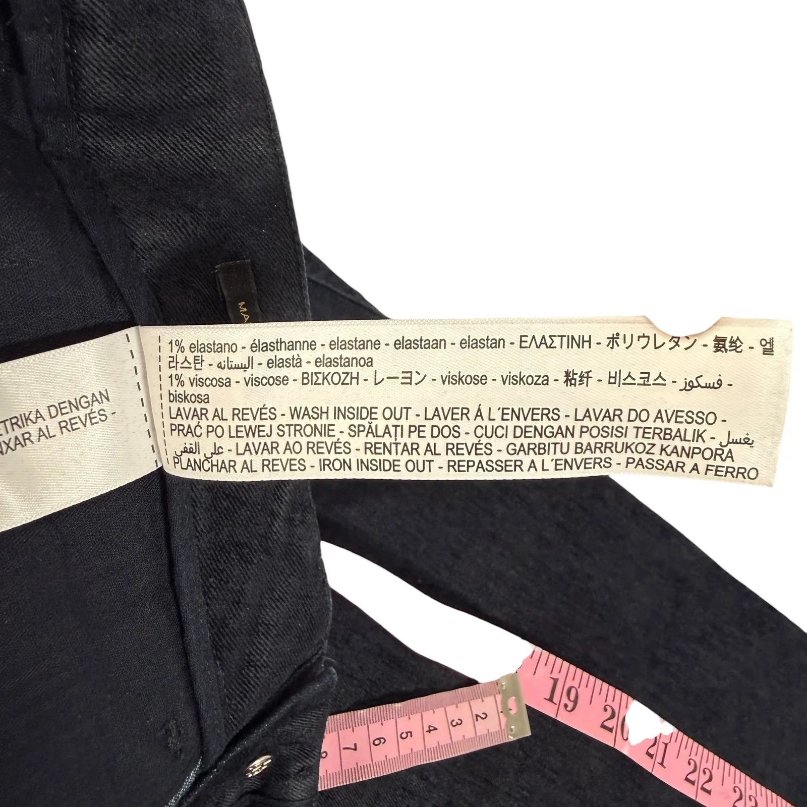 Massimo Dutti Dark Wash Denim Jeans Straight Leg Ankle Length Size 6 5046/596 - Image 6