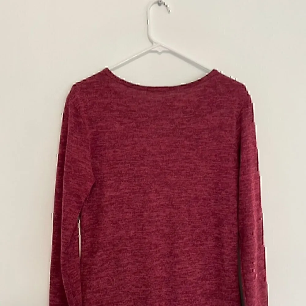 NEW NWT LOVE CRAZY Burgundy Maroon Red Keyhole Cutout Long Sleeve Sheath Dress Size XL - Image 10