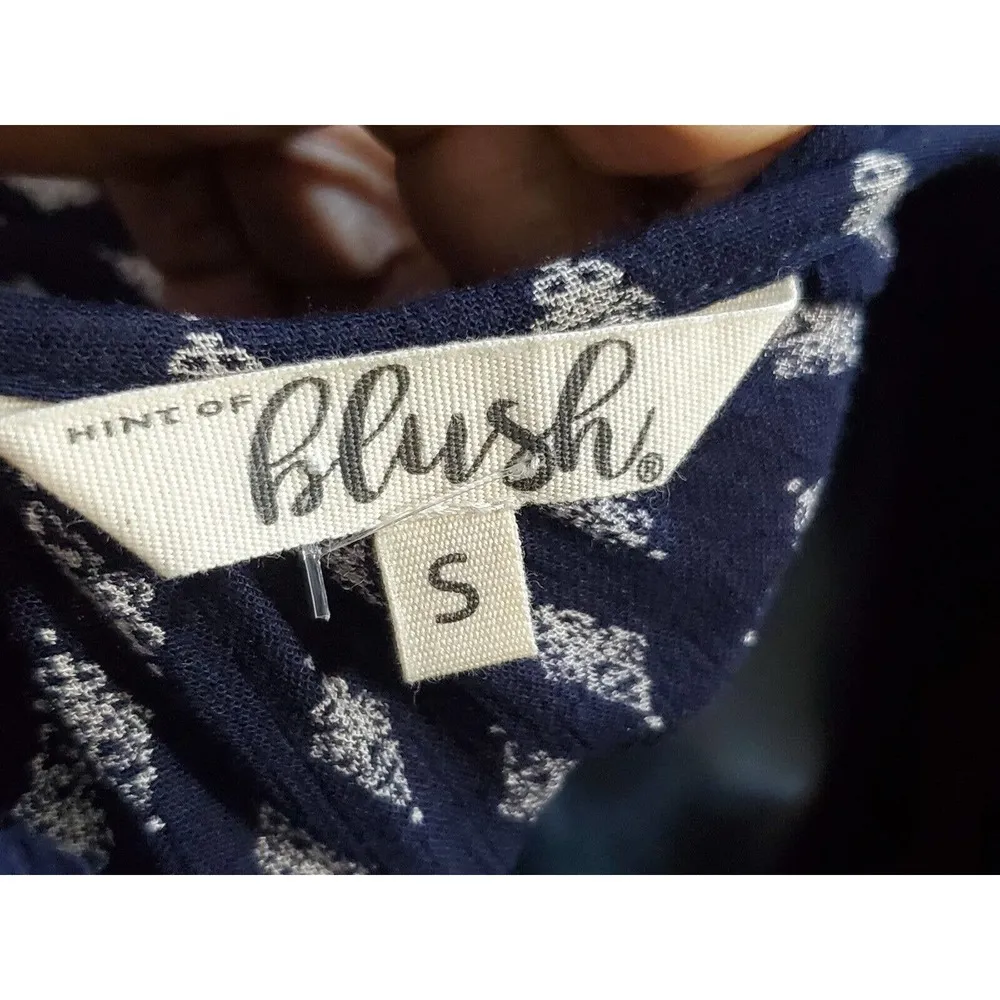 Hint Of Blush Women's Blue Rayon Scoop Neck Sleeveless Long Maxi Dress Size S - Image 9