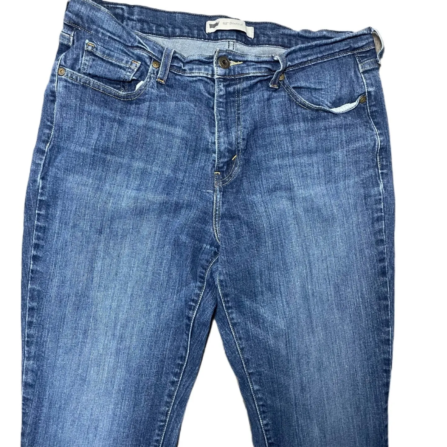 Levi's 515 Bootcut Jeans Women's 14 W32 L32 Dark Wash Stretch Mid Rise Y2K Retro - Image 4