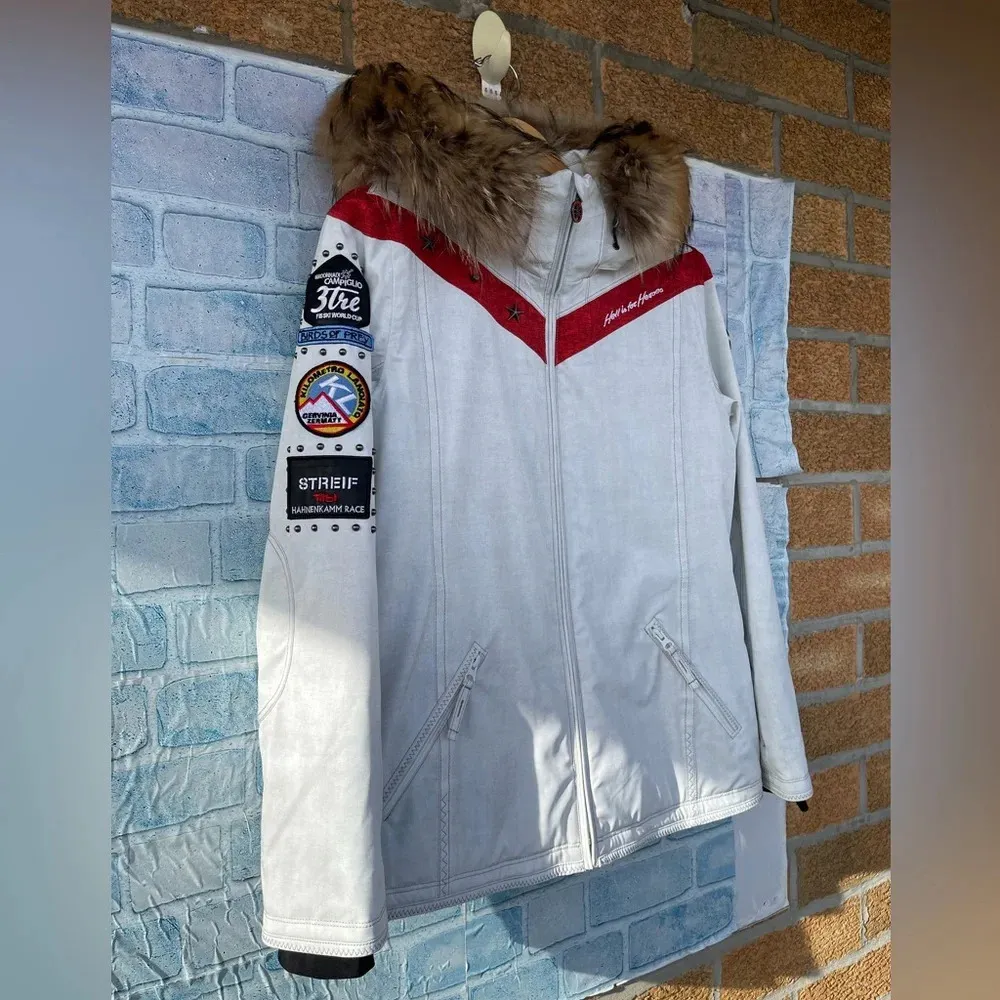 HELL IS FOR HEROES SONNTAG WOMENS SKI JACKET LARGE Green - Image 2