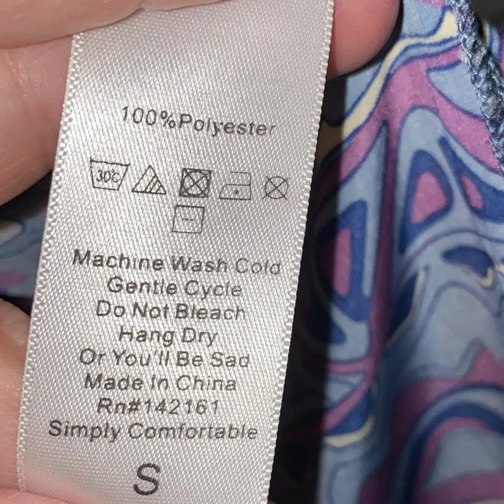 LulaRoe Multicolored Patterned Open Front Kimono - Image 4