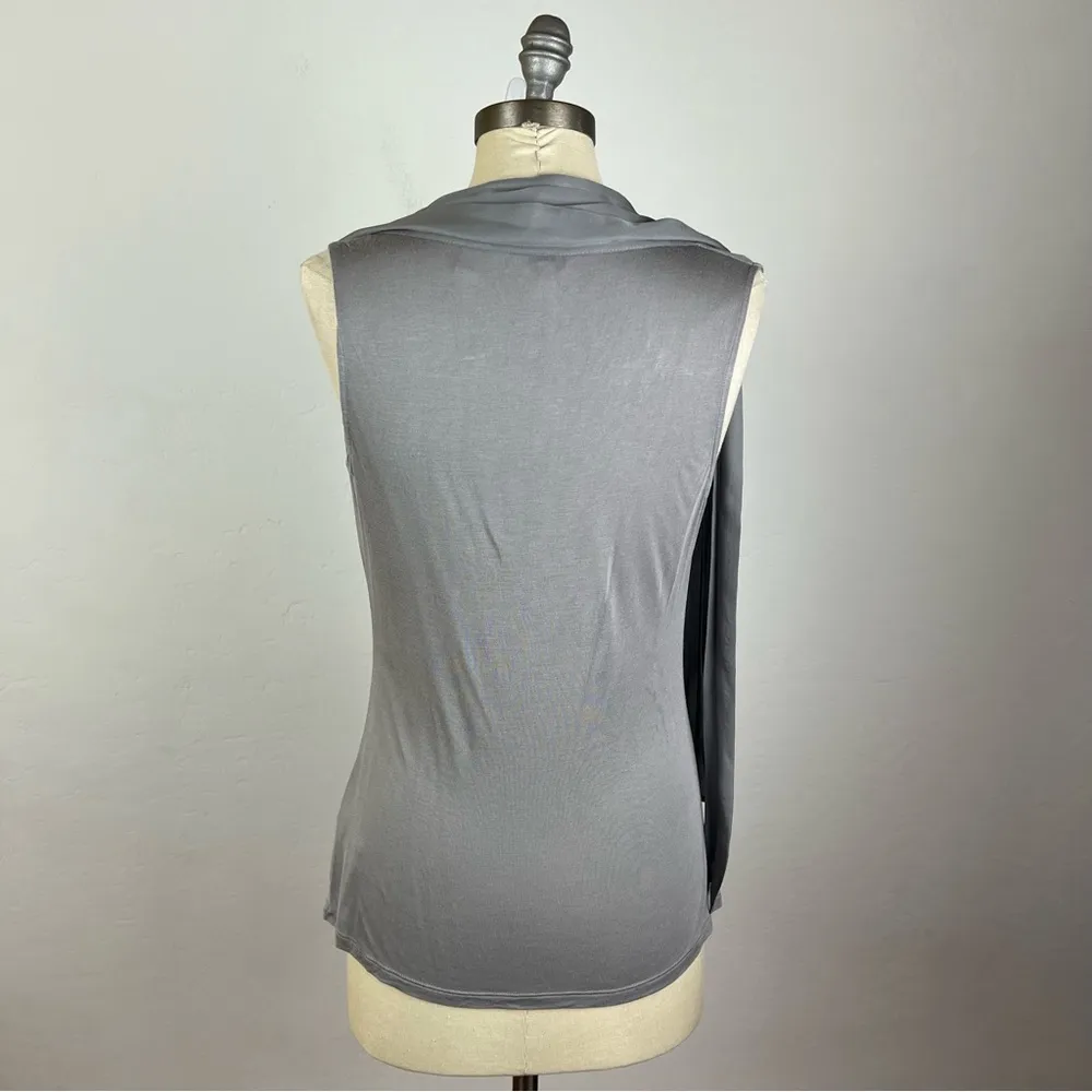 Ted Baker London Grey Drape Blouse - Image 6