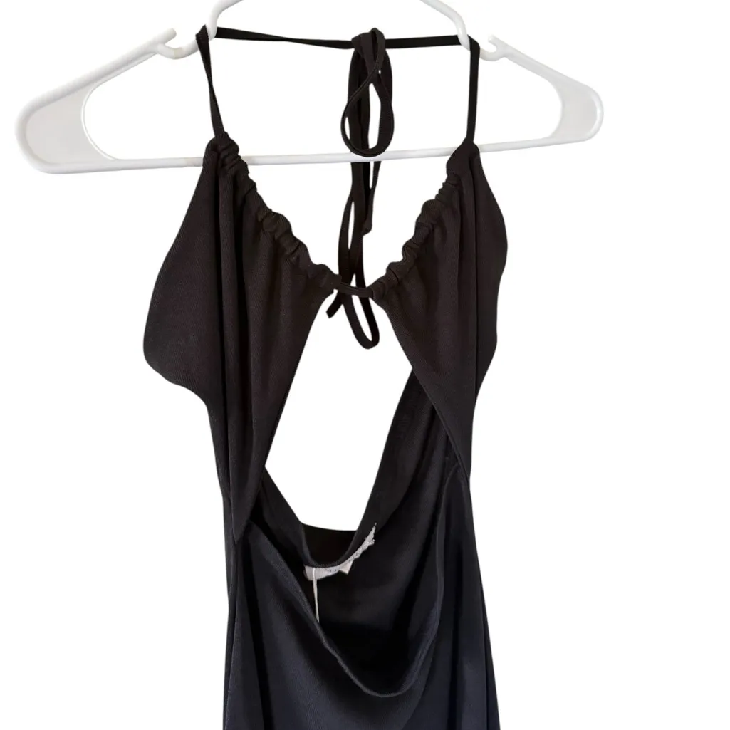 Meshki NEW Maddie Ribbed Drawstring MIDI Dress - Image 5