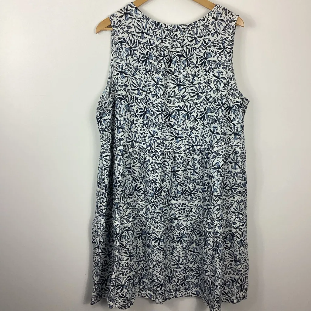 Lucky Brand Linen Tiered Dress Size 1X NWT - Image 3