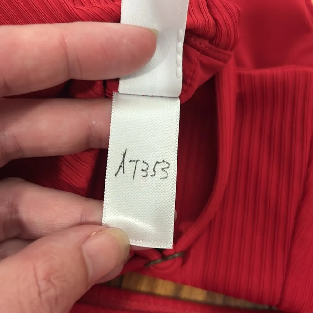 Andie x Mindy Bikini Set Maui Top‎ Rib Swimsuit Flame Red size small NWT/NWOT - Image 12