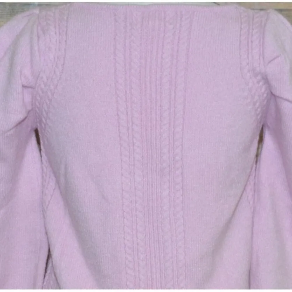 & Merci Ladies Pink Cropped Sweater L V - Image 6