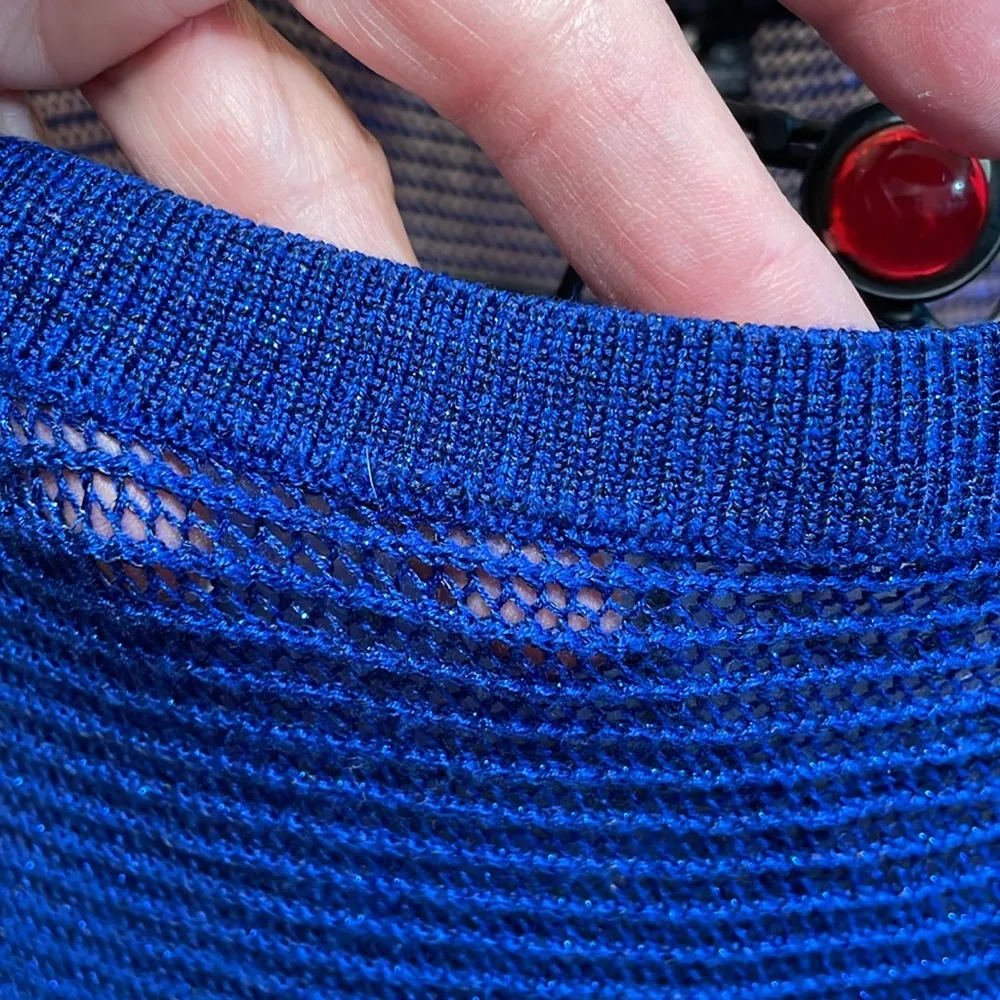 💙💙💙BOGOHO 💙💙💙Apt. 9 Royal Blue Mesh Sweater - Image 4