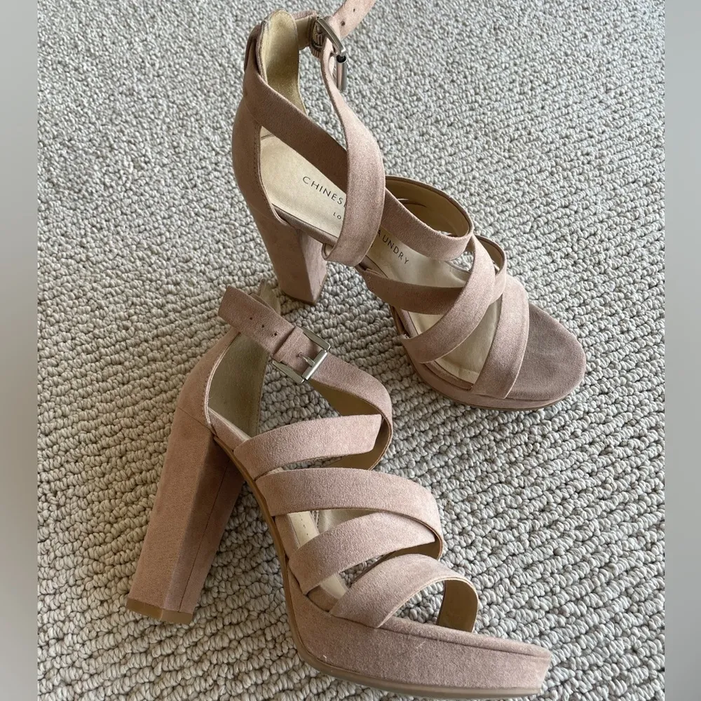 Mauve Strappy  Heels - Image 2