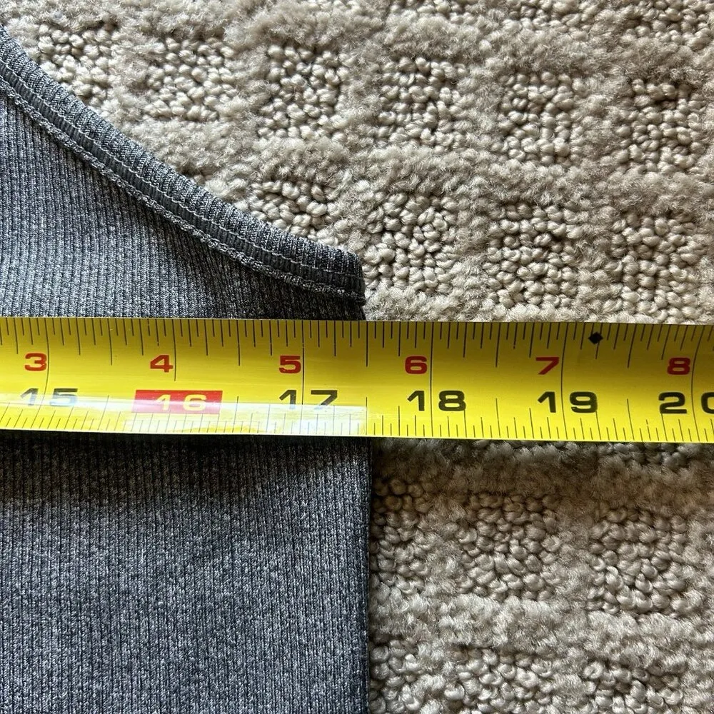 All in Motion Womens Large L Racerback Tank Top Dark Gray Yoga Workout Gym - Image 3