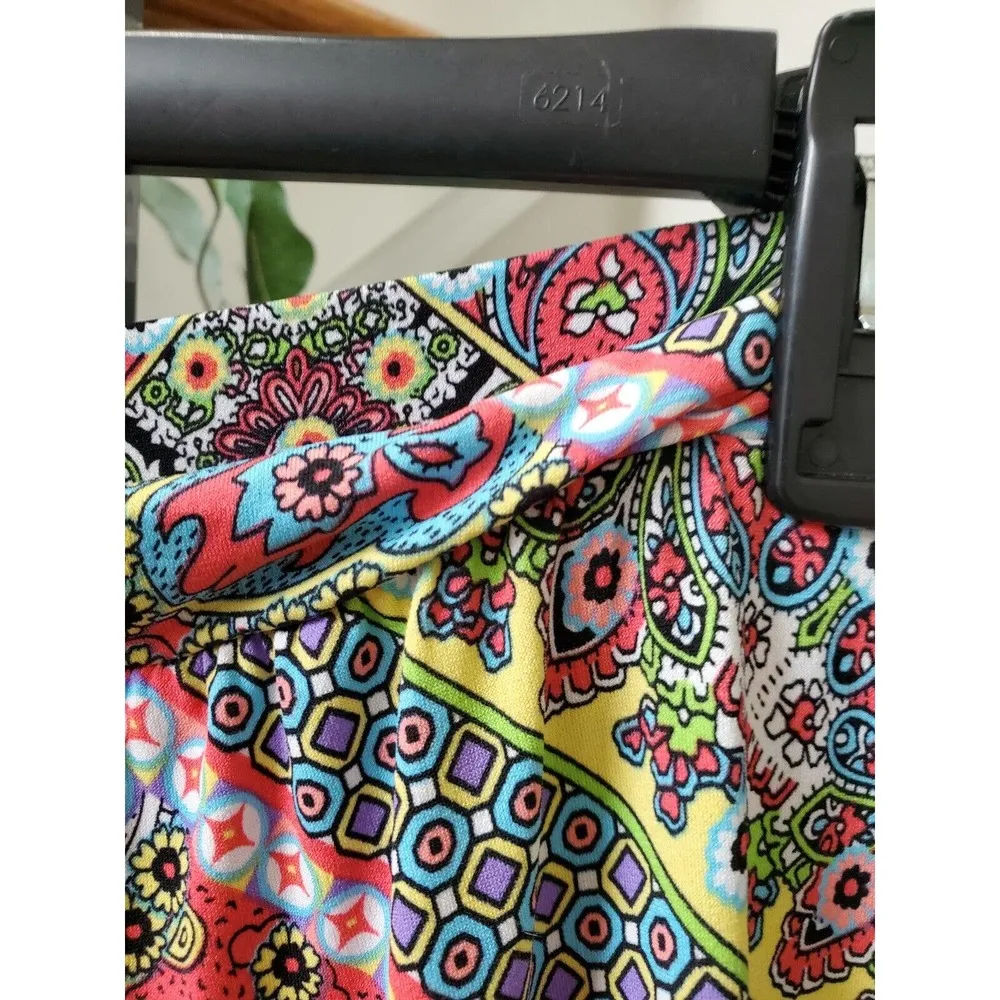 Cha Cha Vente Women's Multicolor Polyester Comfort Waist Palazzo Pant Size 2X - Image 5